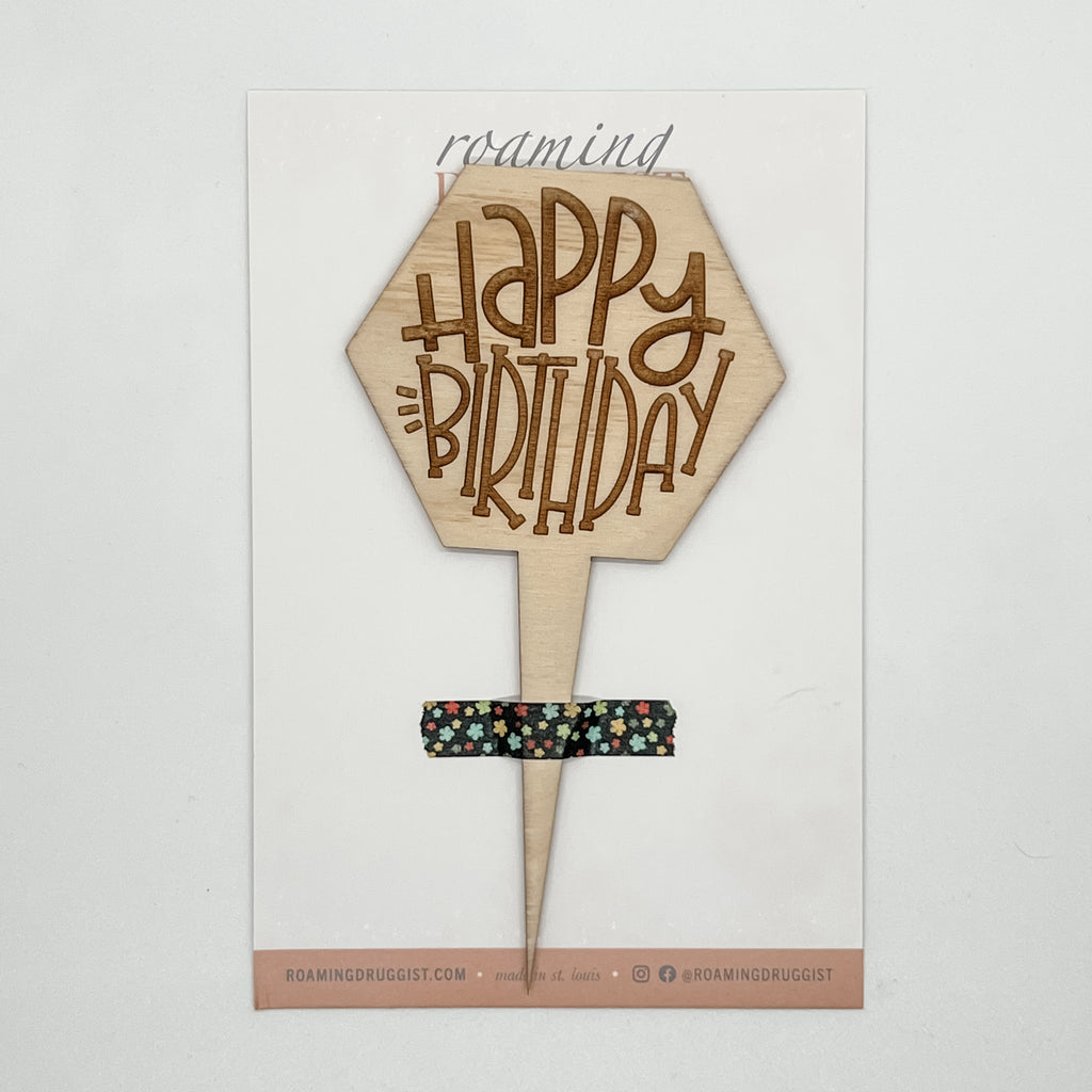 Happy Birthday Plant Marker