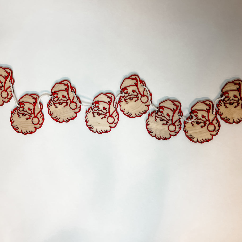 Santa Face Garland
