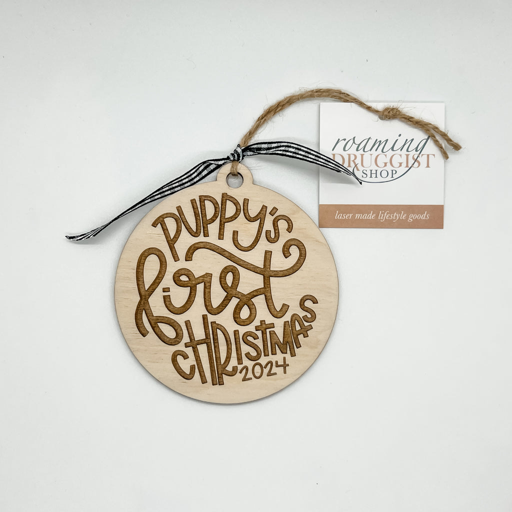 Puppy’s First Christmas 2024 Ornament