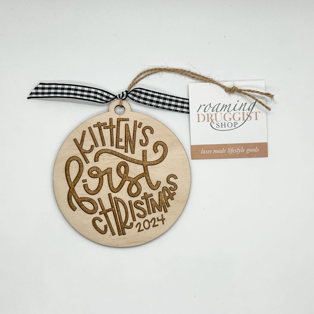 Kitten’s First Christmas 2024 Ornament