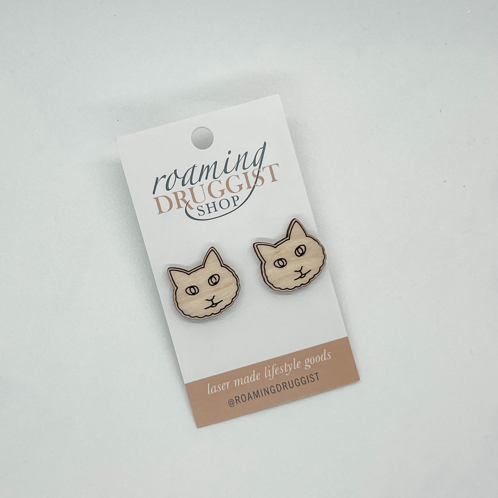 Ragdoll Cat Stud Earrings