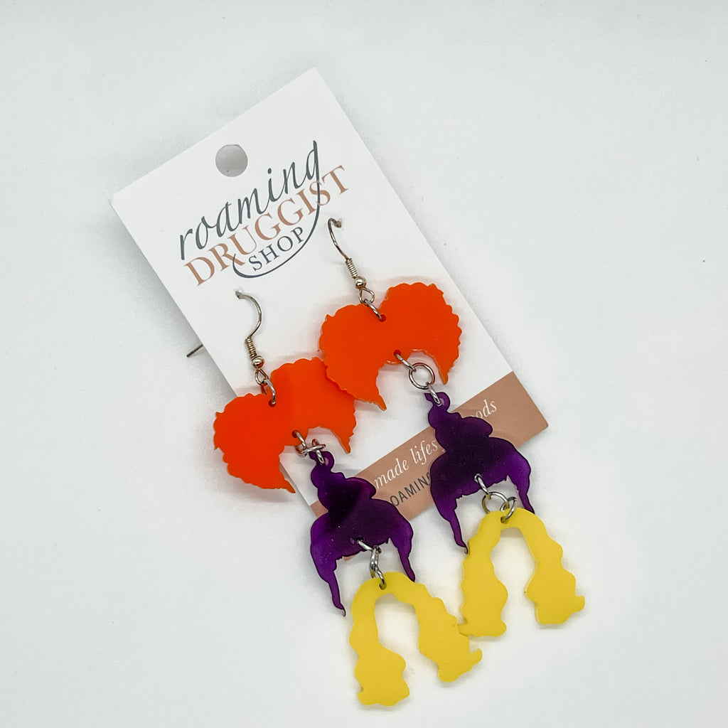 Three Sisters Hanging Earrings