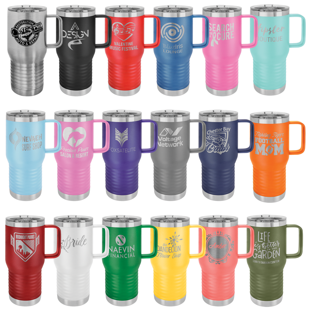 20 oz Travel Mug with Handle