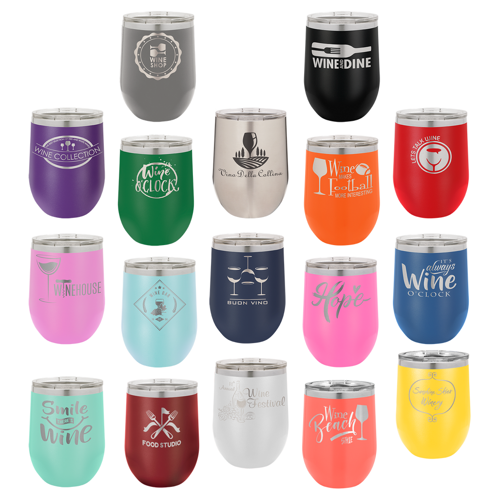 12 oz Stemless Wine Tumbler