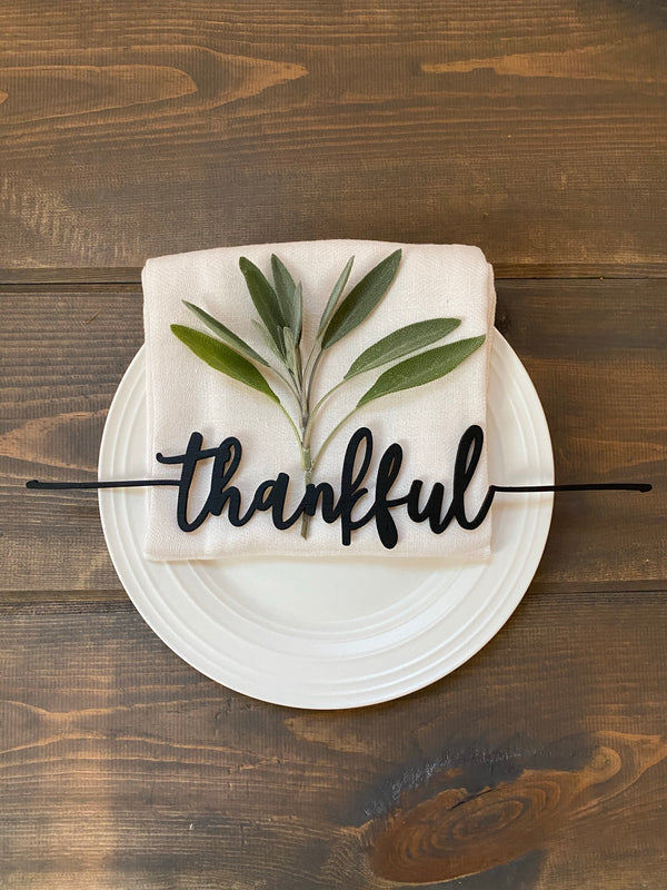 Place Setting Cut Out Word