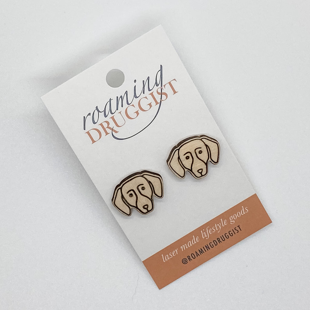 Dachshund 2 Stud Earrings