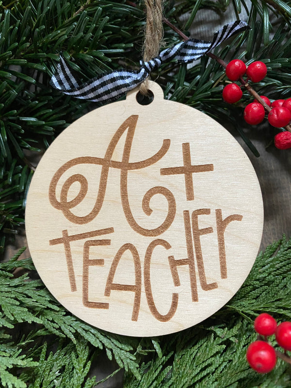 A Plus Teacher Ornament