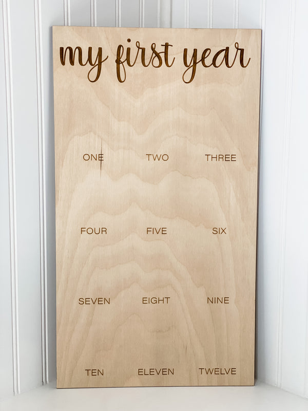 Rectangle First Year Picture Board
