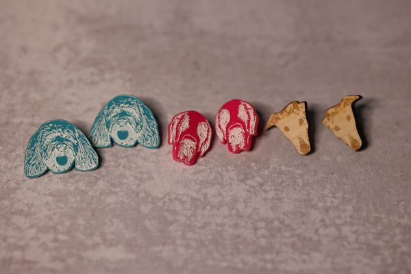 Custom Pet Stud Earrings
