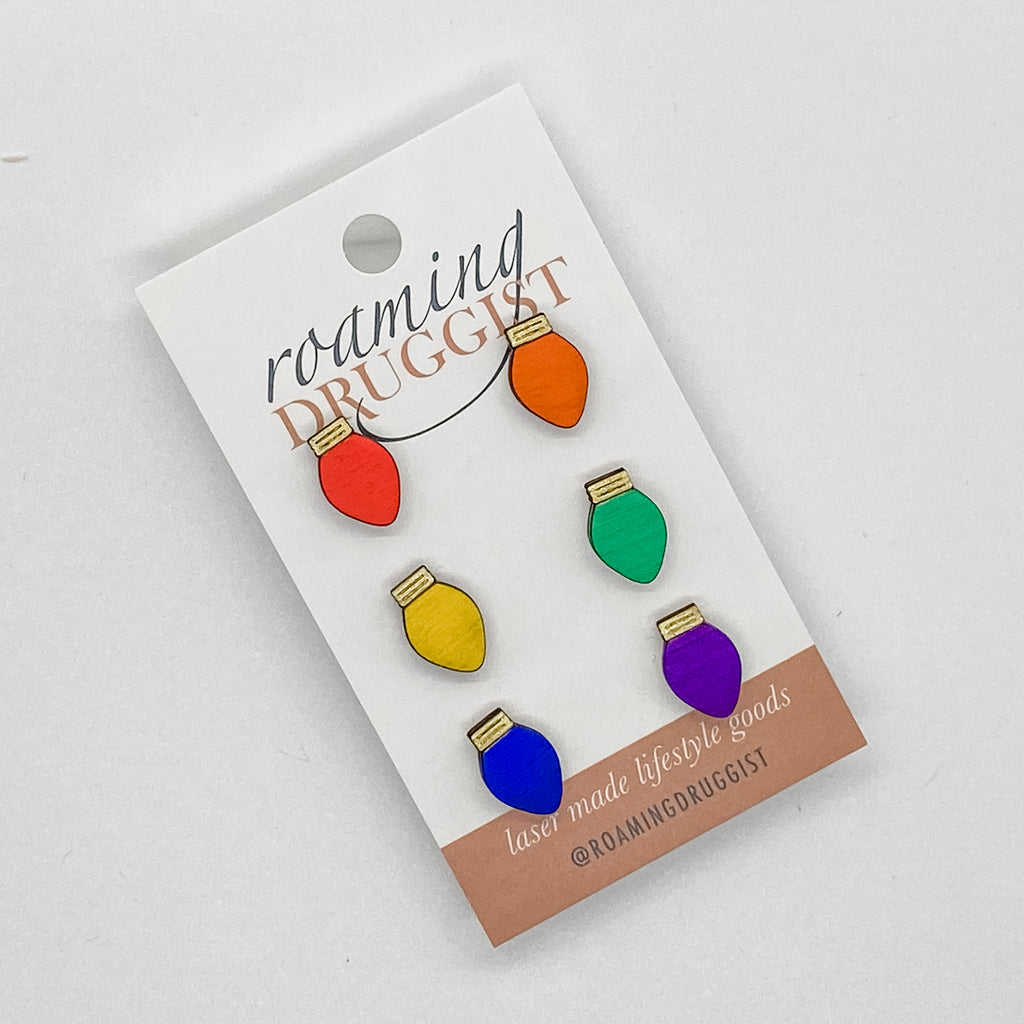 Christmas Lights Stud Earring Bundle
