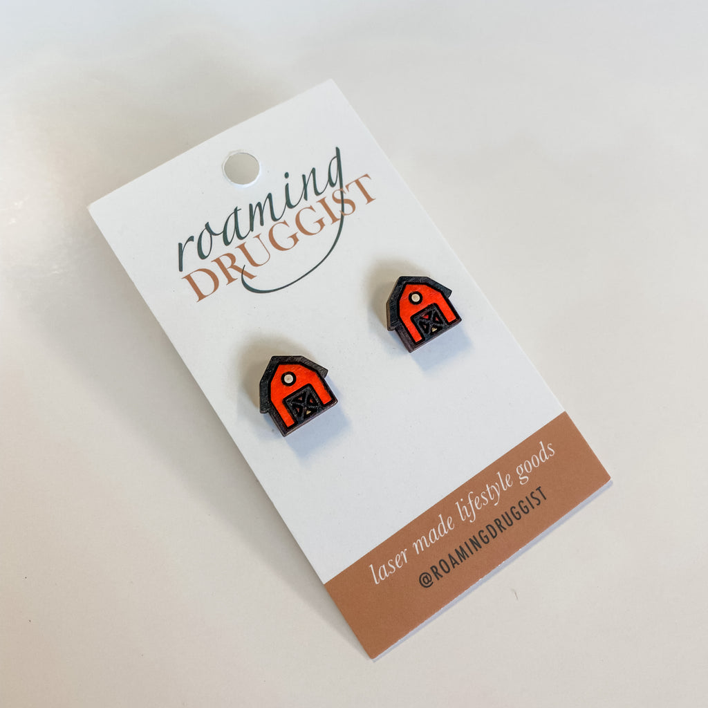 Barn Stud Earrings