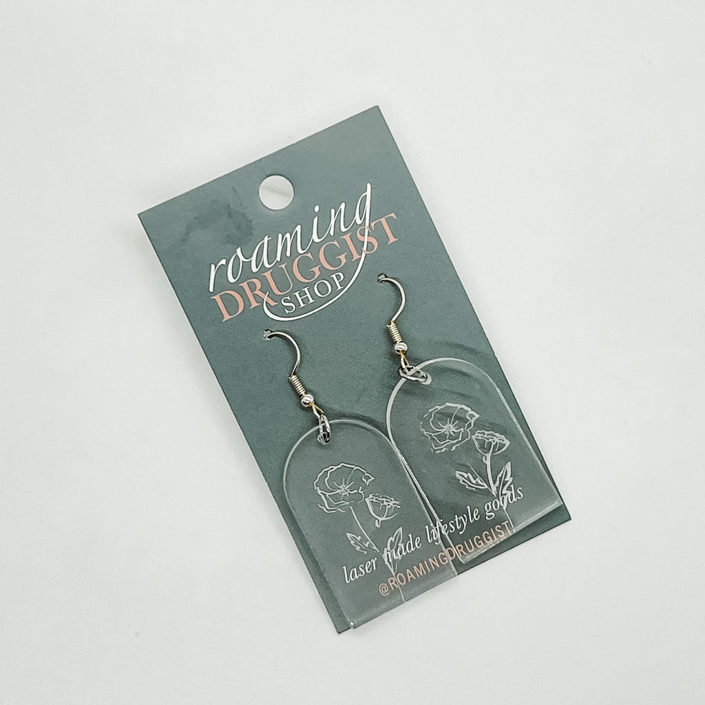 August Poppy Arch Earrings