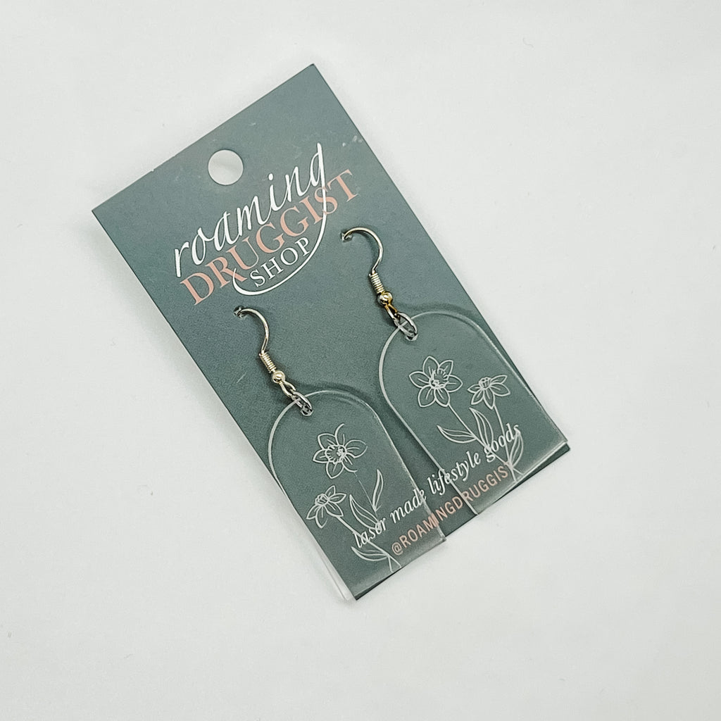 December Narcissus Arch Earrings