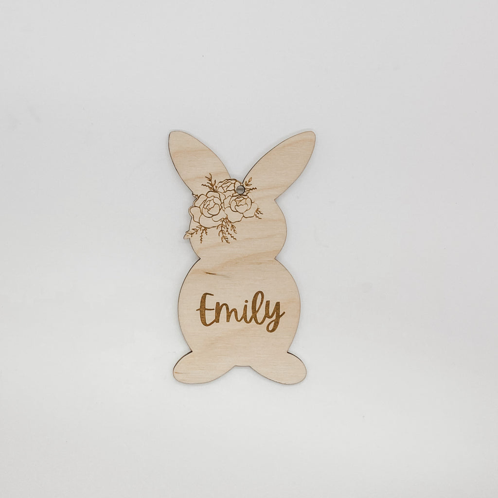Floral Bunny Tag