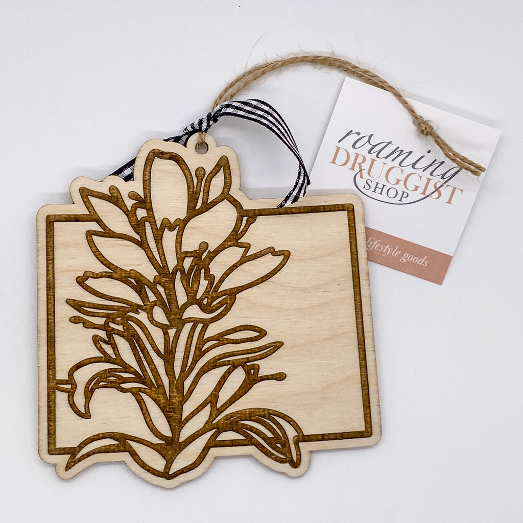 Wyoming Indian Paintbrush Ornament