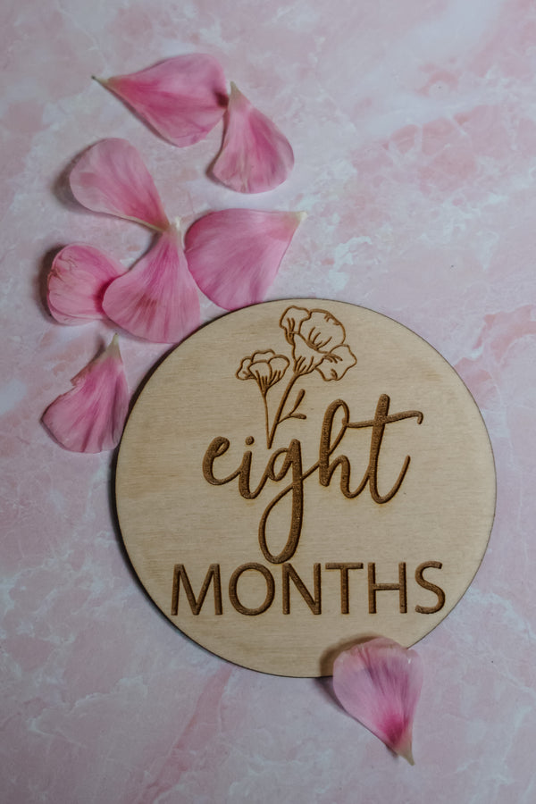 Floral Circle Milestone Markers