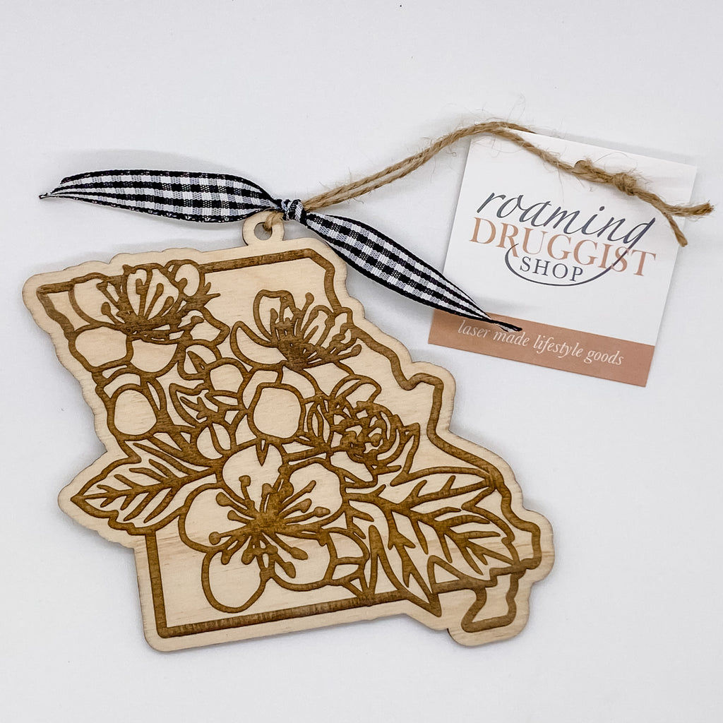 Missouri White Hawthorn Blossom Ornament