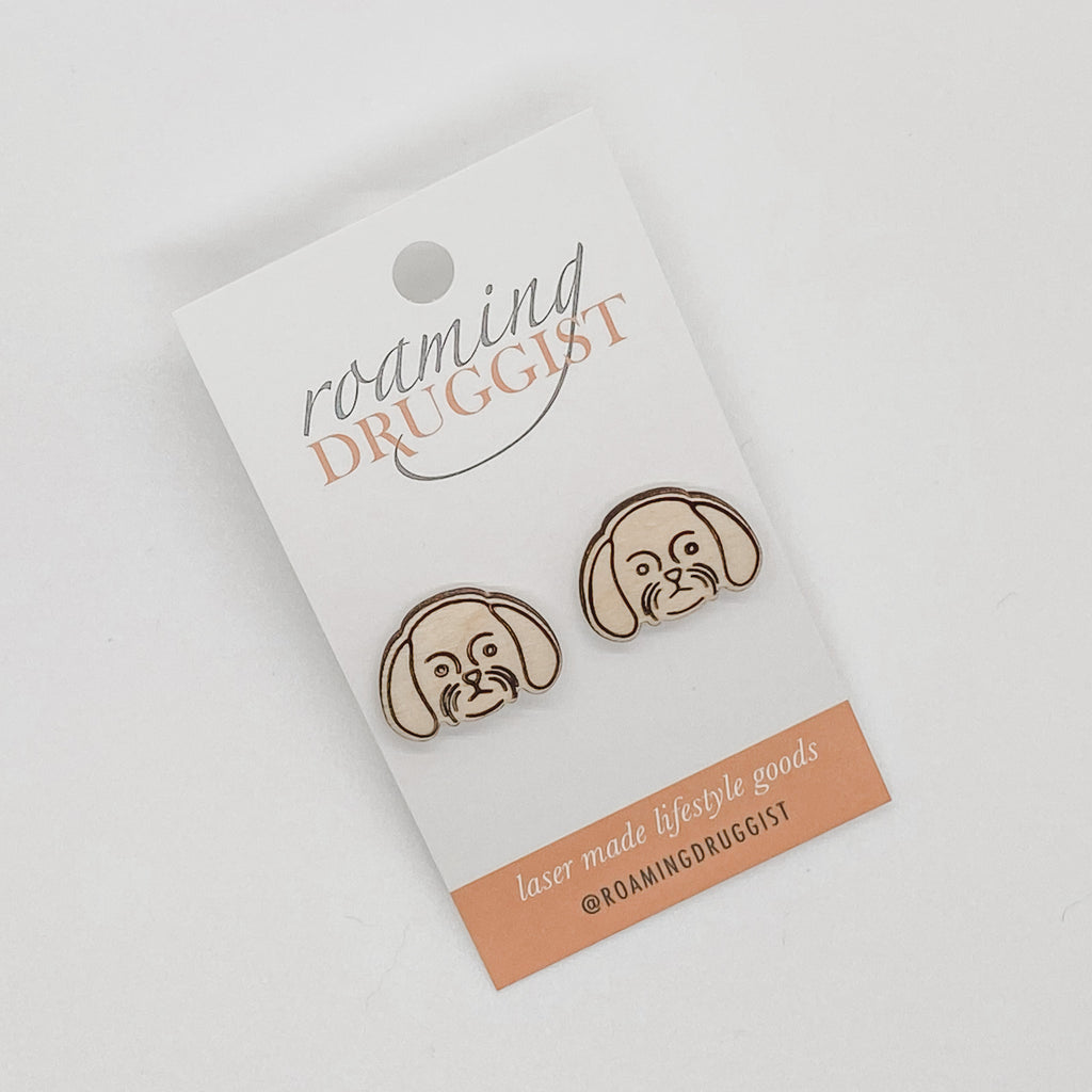 Shih Tzu Stud Earrings