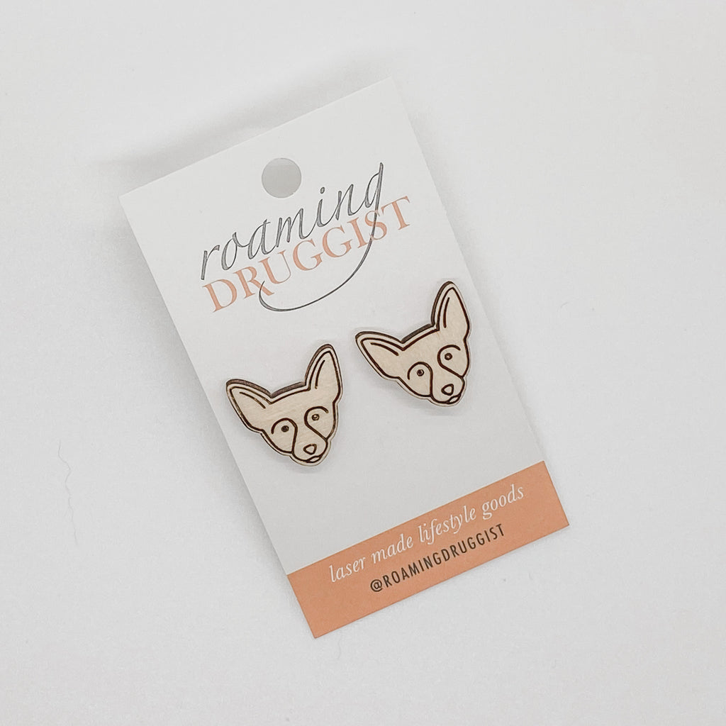 Chihuahua Stud Earrings