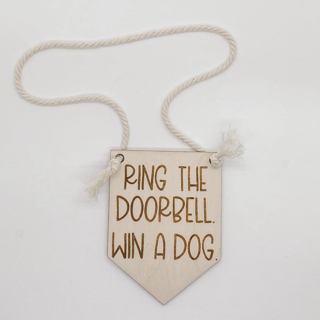 Ring the Bell, Win a Dog Door Bell Hanger