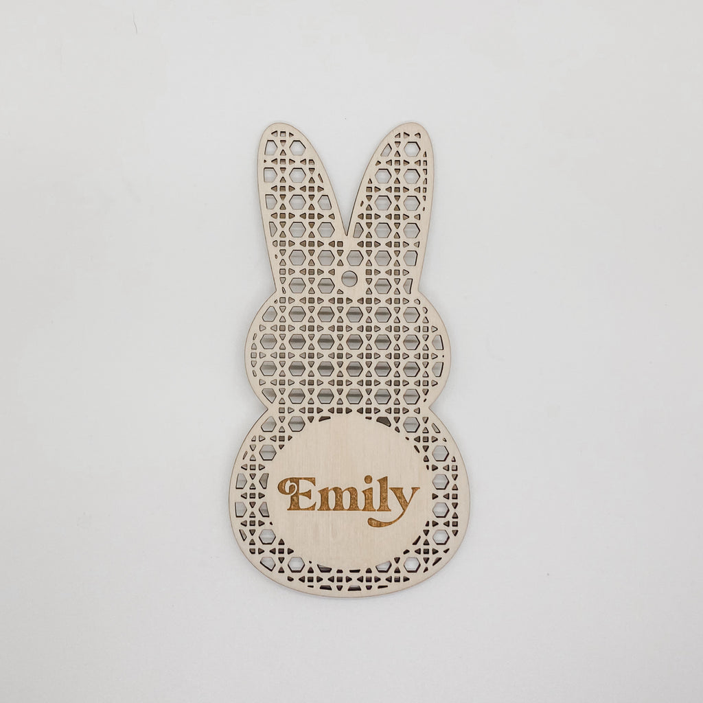 Rattan Bunny Tag