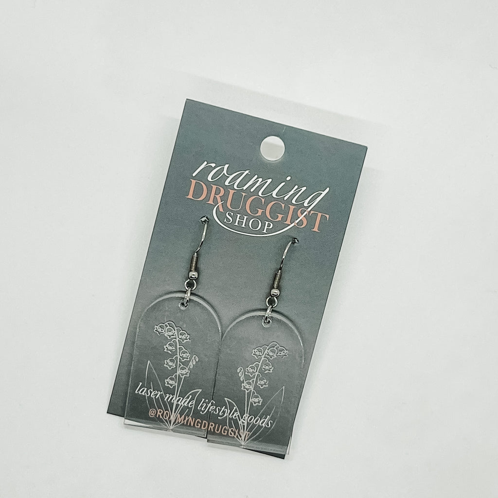 May Lily of the Valley Arch Earrings