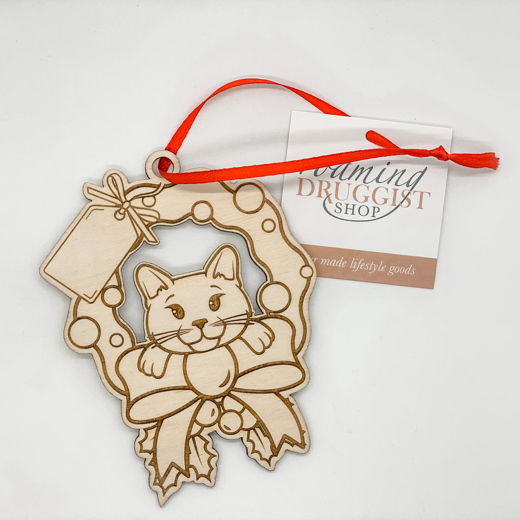 Domestic Shorthair Cat Ornament