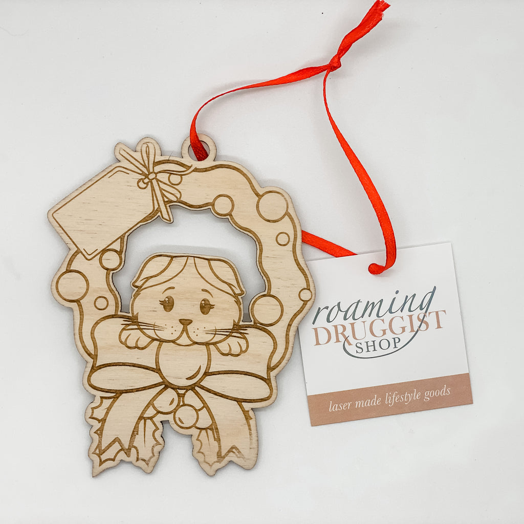 Scottish Fold Cat Ornament