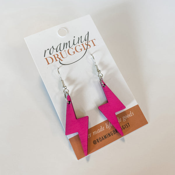 Lightning Bolt Hanging Earrings