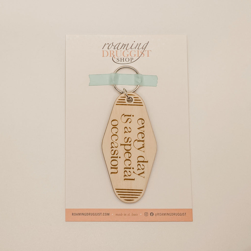 Every Day is a Special Occasion Retro Keychain