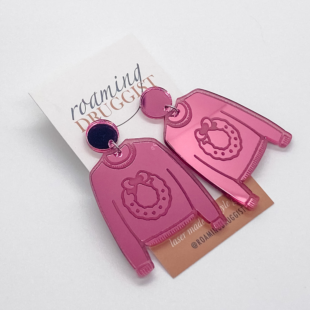 Wreath Sweater Earrings