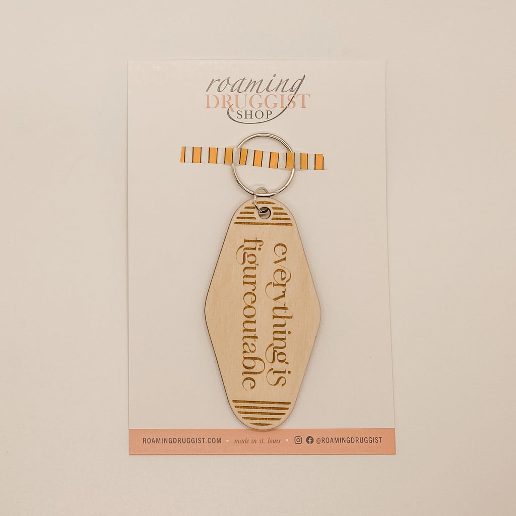 Everything is Figureoutable Retro Keychain