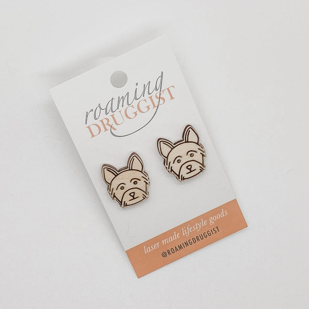 Yorkshire Terrier Stud Earrings