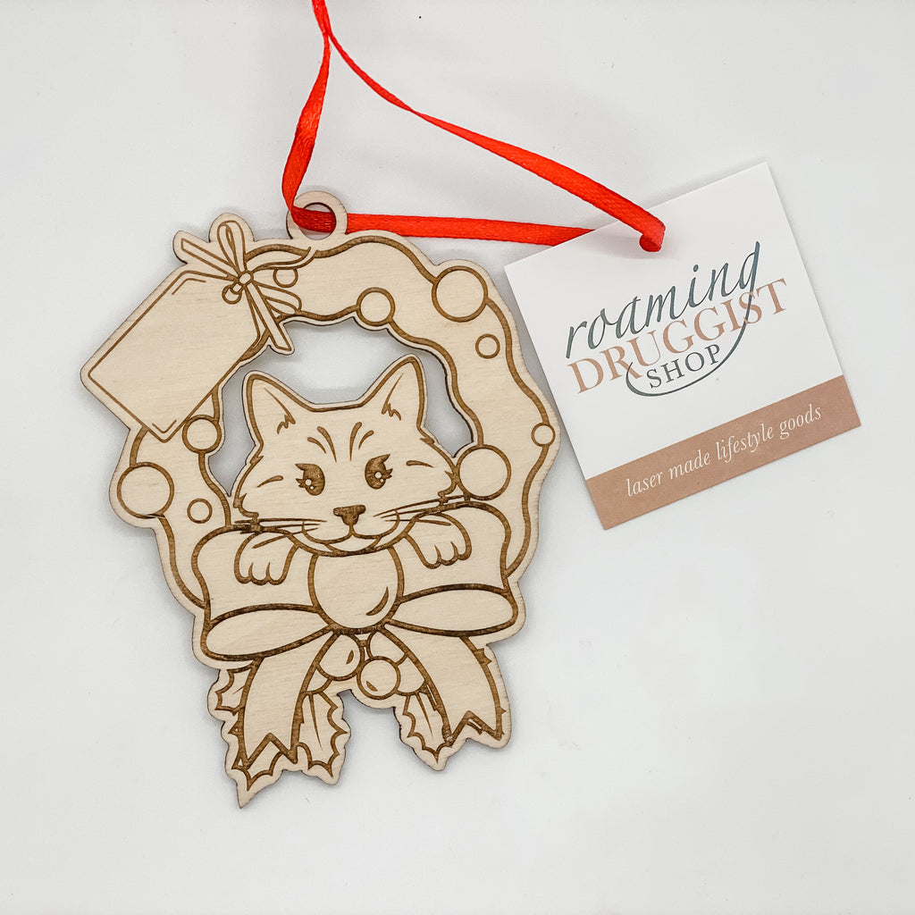 Domestic Longhair Cat Ornament