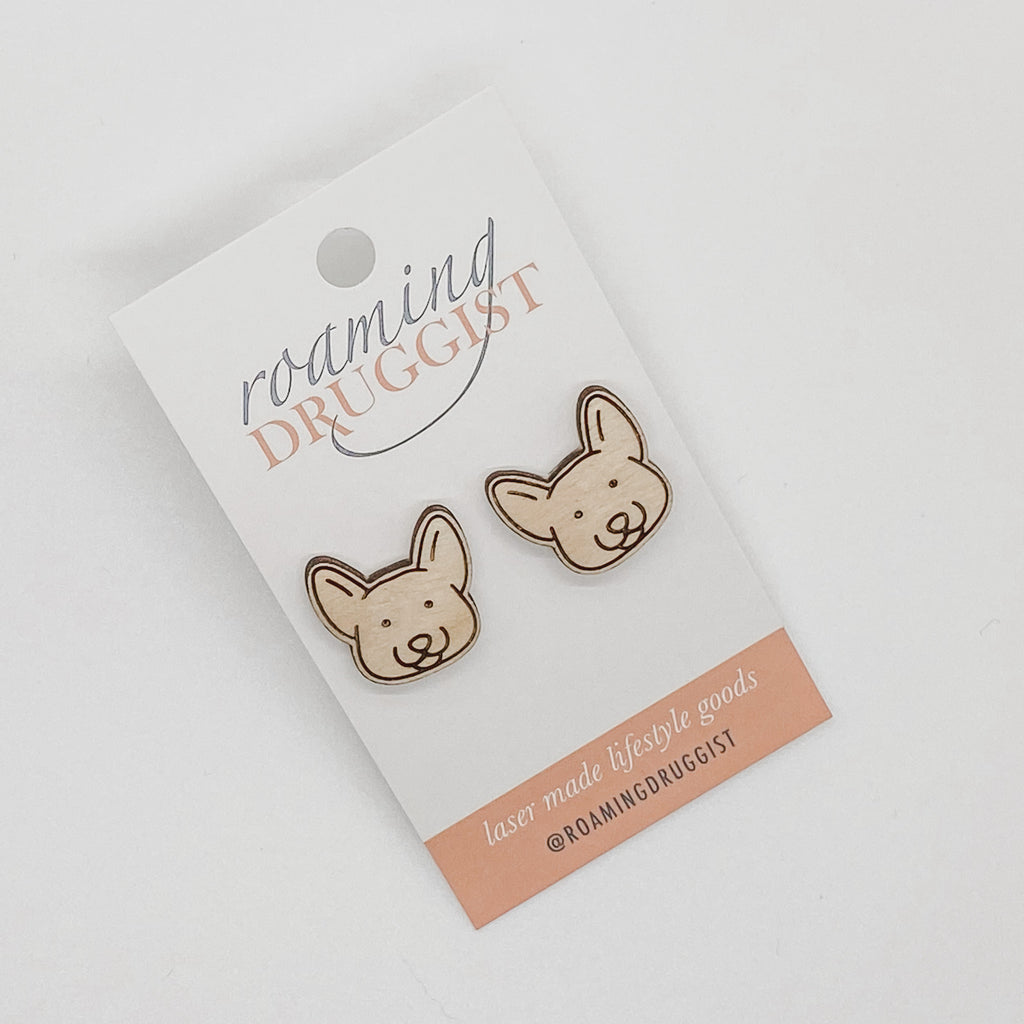 Welch Corgi Stud Earrings