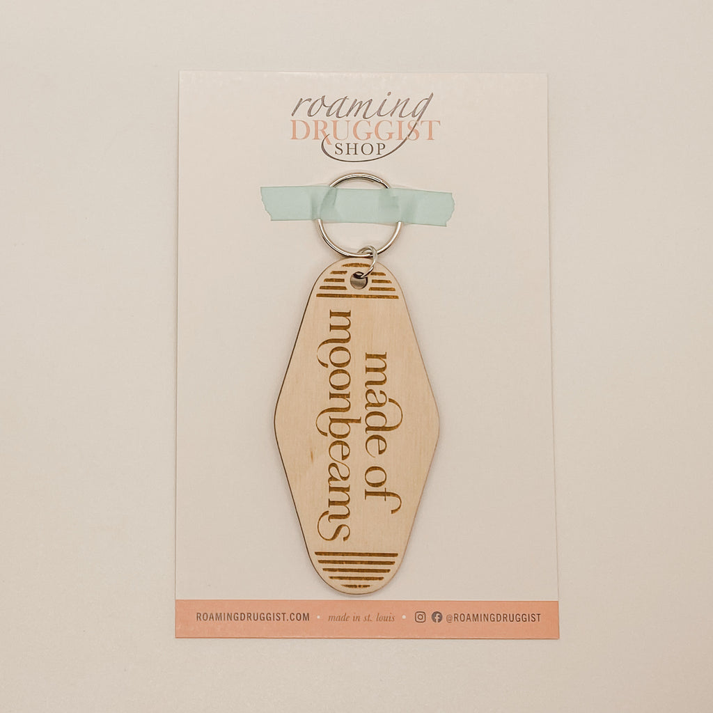 Made of Moonbeams Retro Keychain