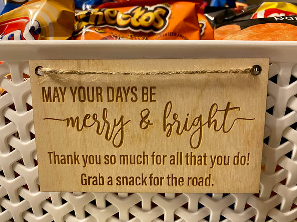 Merry and Bright Thank You Tag