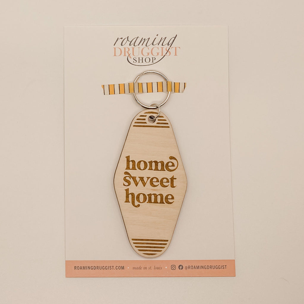Home Sweet Home Retro Keychain