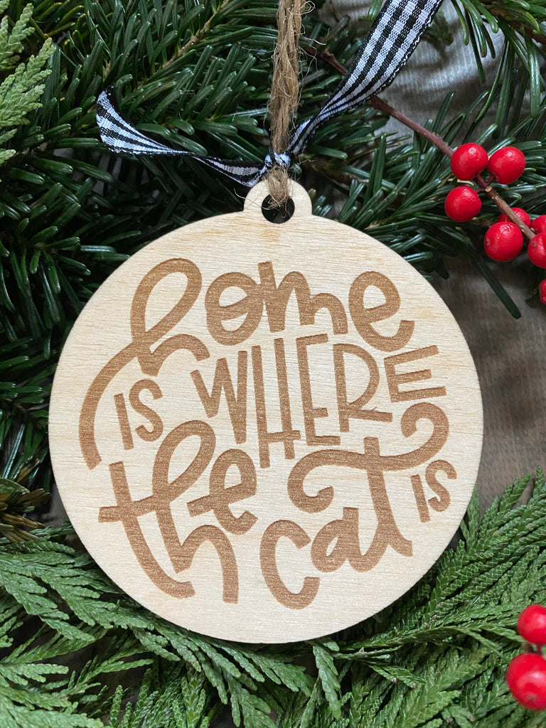 Home Is Where the Cat Is Ornament