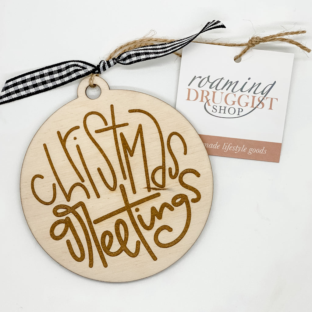 Christmas Greetings Ornament