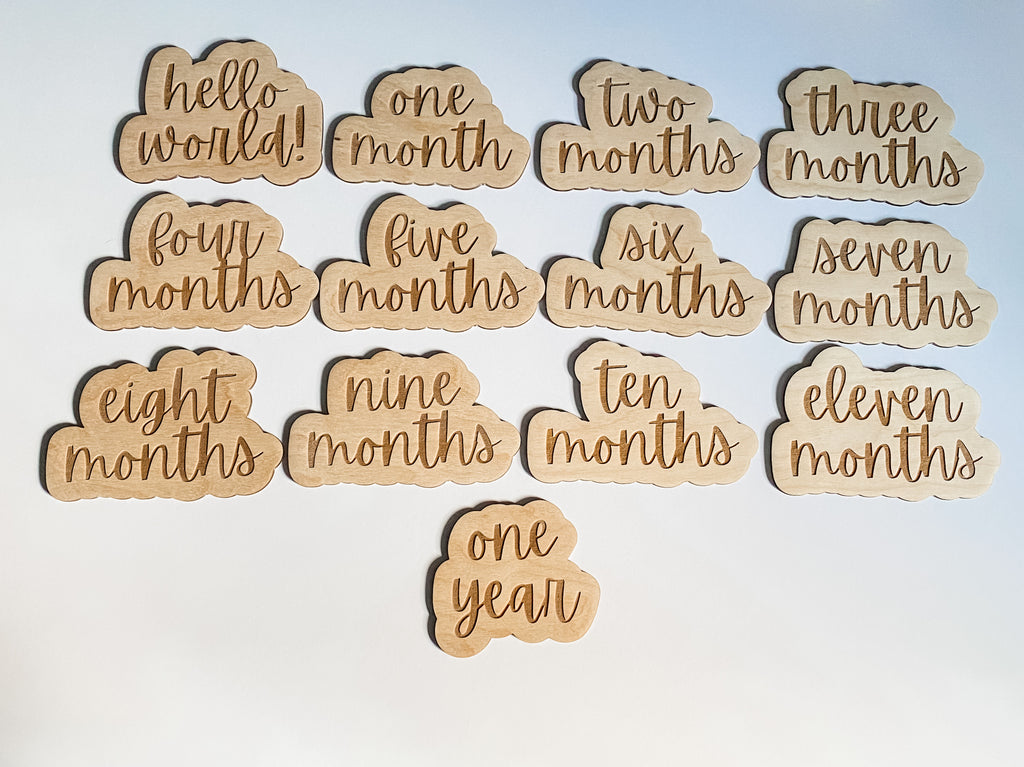 Month Name Milestone Markers