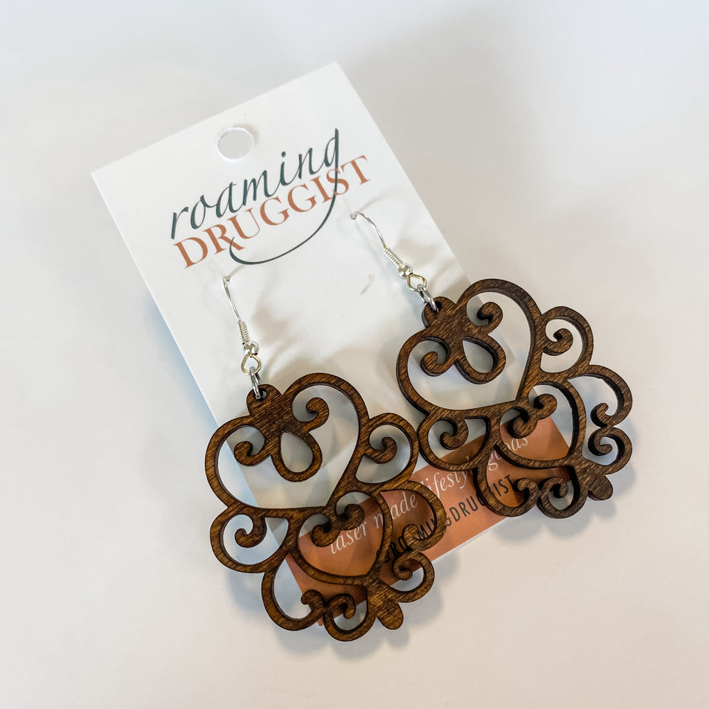 Scroll Hanging Earrings