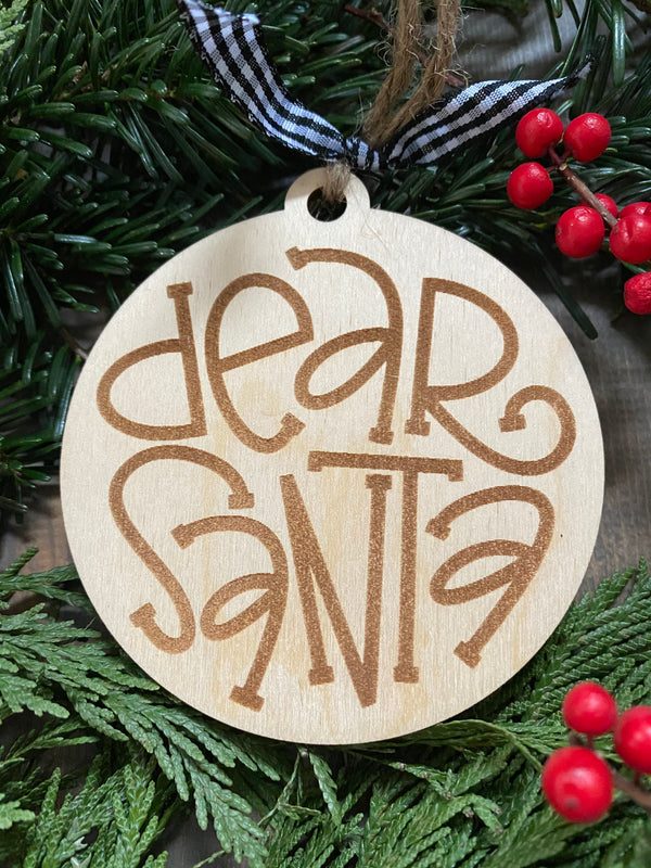 Dear Santa Ornament