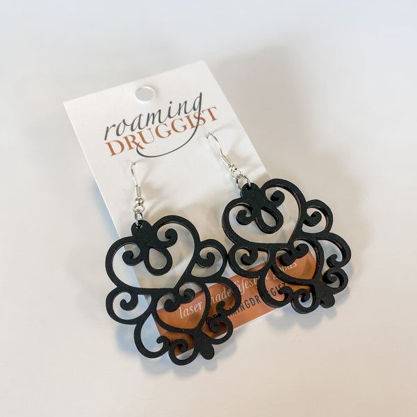 Scroll Hanging Earrings