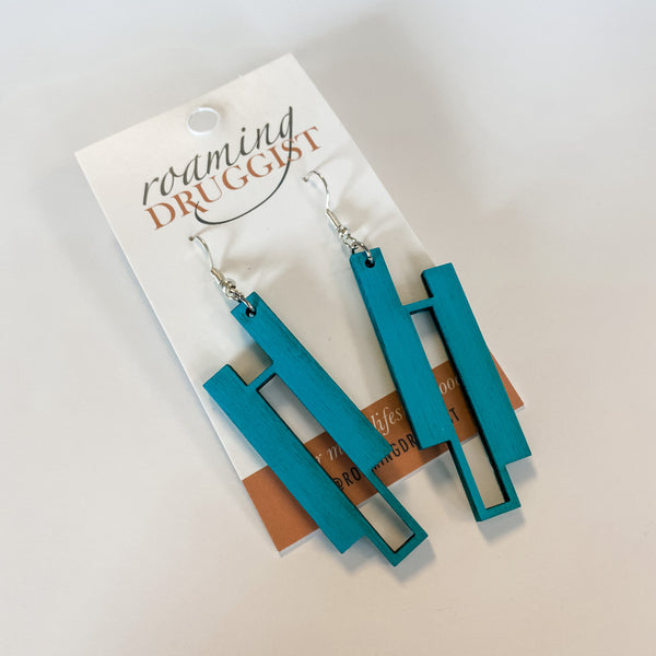 Triple Bar Hanging Earrings