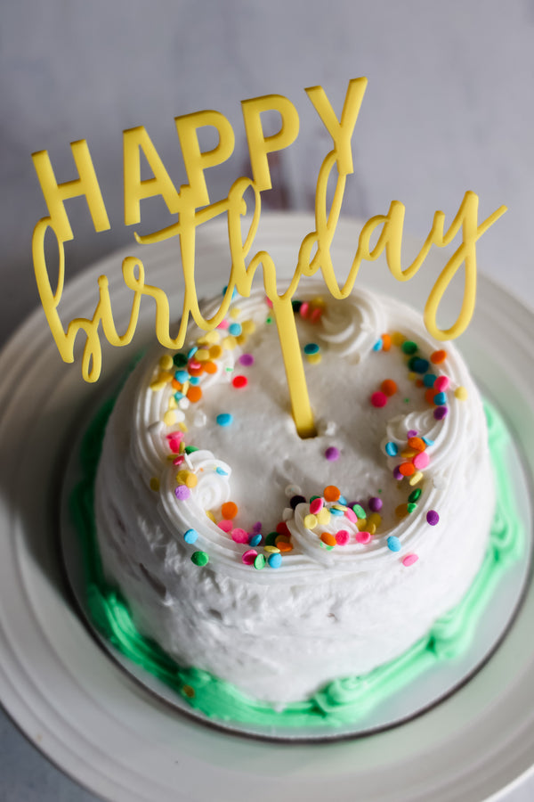 Happy Birthday Cake Topper
