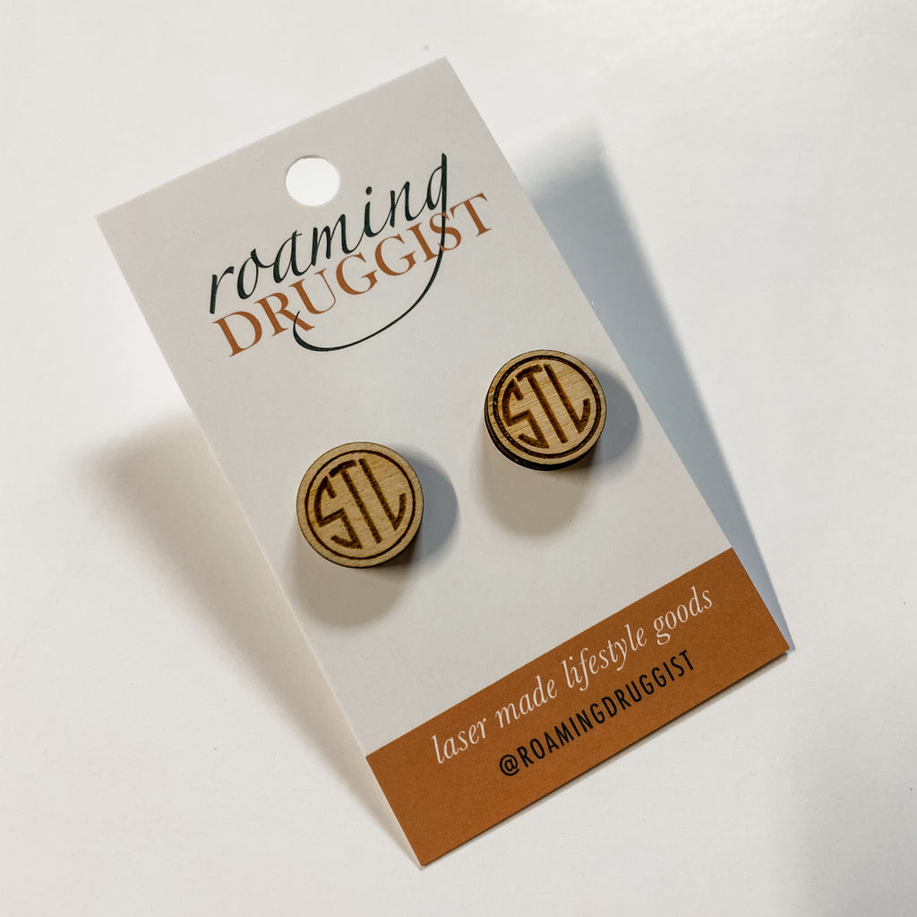St. Louis Circle Stud Earrings