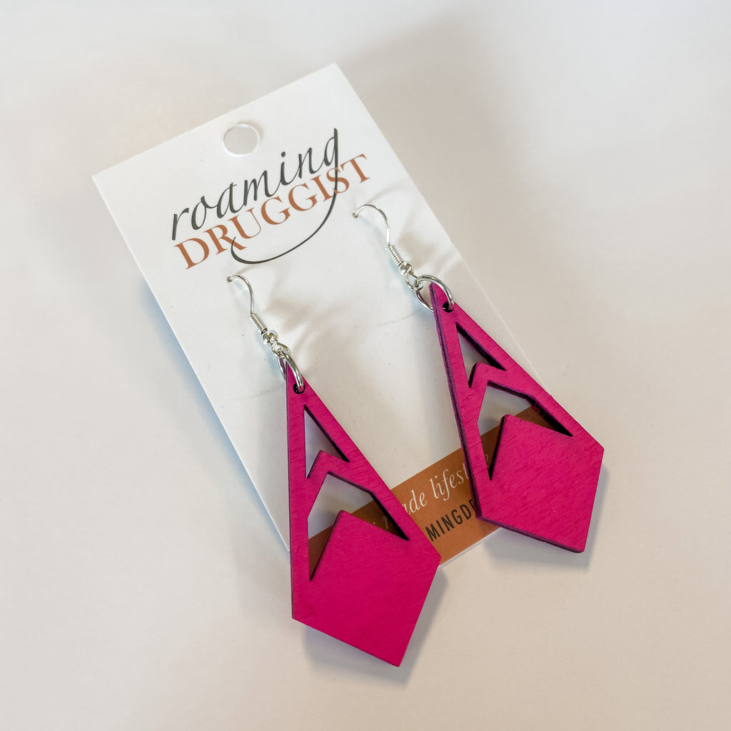 Chevron Tie Hanging Earrings