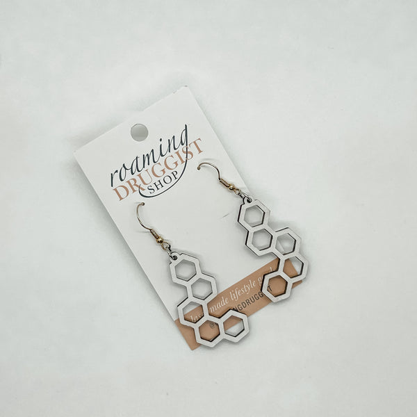 Honeycomb Hanging Earrings