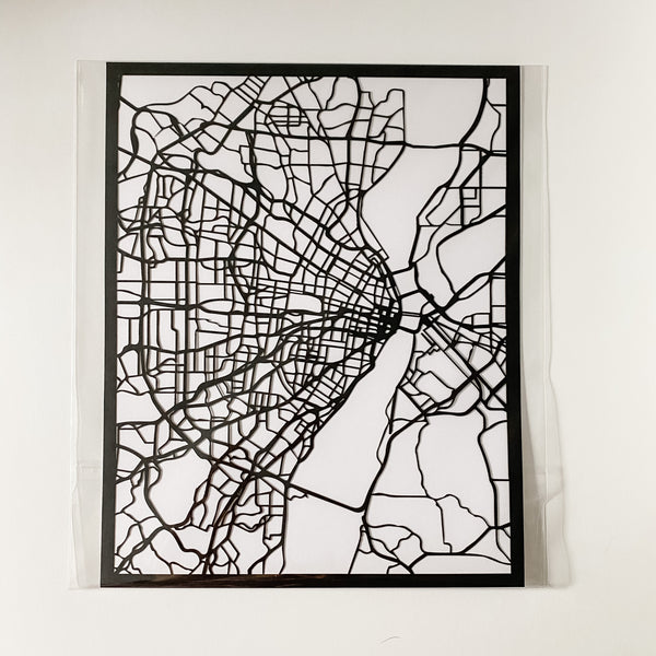 St. Louis Metro Area Laser Cut Paper Map